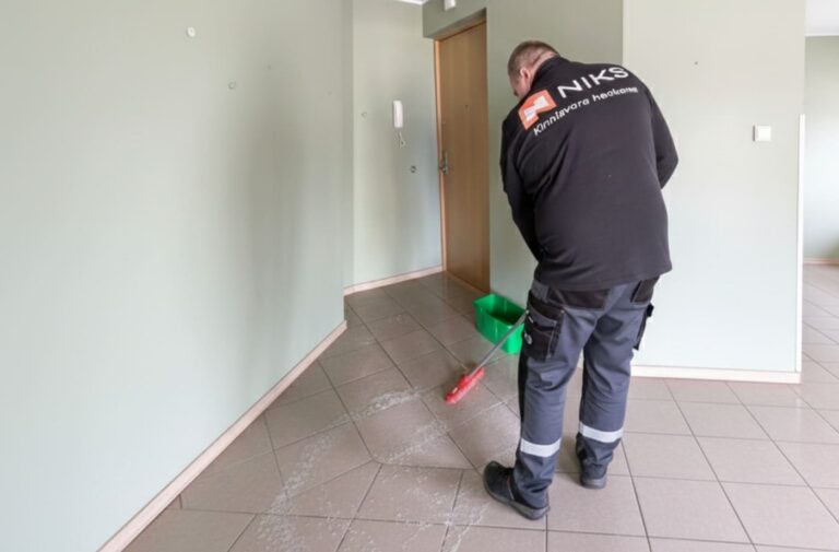 Kojamehe teenus: trepikoja põrandate pesu ja sisehooldus