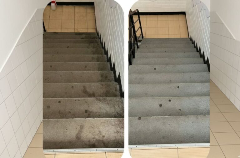 repikodade koristus: trepikoja astmete puhastus enne ja pärast
