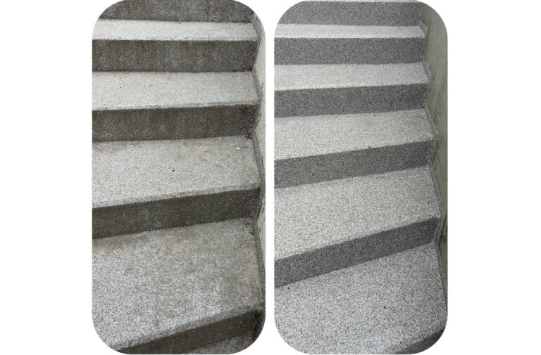 Välikoristus: välitrepi astmete puhastus enne ja pärast