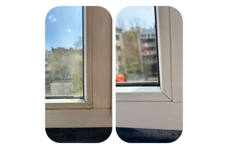 Korteri koristus: akna ja raami puhastus enne ja pärast